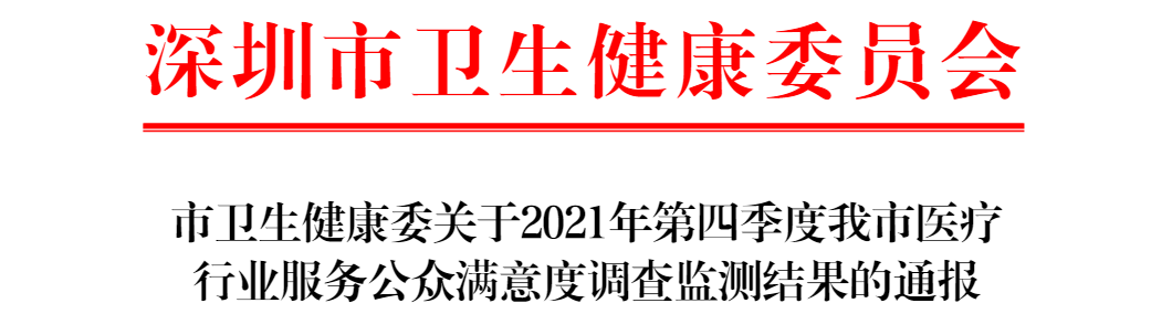 喜讯！深圳爱康健口腔医院荣获全市二级非公立医院满意度口腔类前三